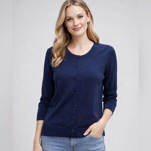 Halogen Deep Knit Cardigan Sweater